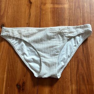 Textured white swim bottoms medium Victoria’s Secret